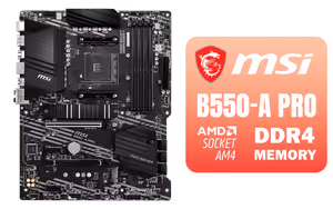 MSI B550-A PRO ATX Ryzen Motherboard | DDR4 4400 | PCIe 4.0 - image 1
