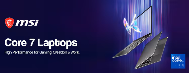 MSI Core Ultra 7 — high-performance thin & light laptop for creators and professionals