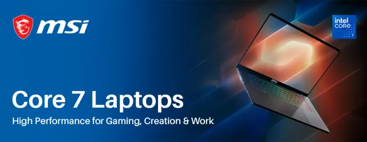 MSI Core 7 laptops — High-performance gaming & productivity laptops 💻🔥