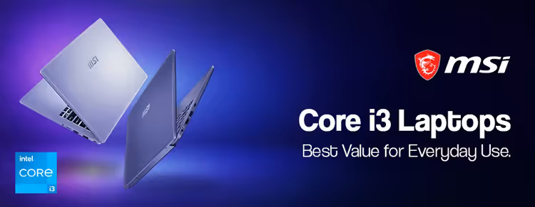 MSI Core i3 Laptop Deals | Affordable Laptops for Students & Home Office