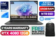 MSI Creator 16 AI Studio Intel Core Ultra 9 RTX 4080 Laptop With 64GB RAM & 16TB SSD - image 1
