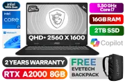 MSI CreatorPro M16 C14VJG RTX 2000 Core i7 Workstation Laptop with 2TB SSD - image 1