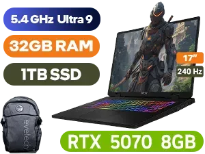 msi-crosshair-17-hx-ai-d2xwgkg-core-ultra-9-275hx-32gb-1tb - Image 1