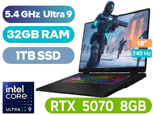 MSI Crosshair 18 32GB/1TB RTX 5070