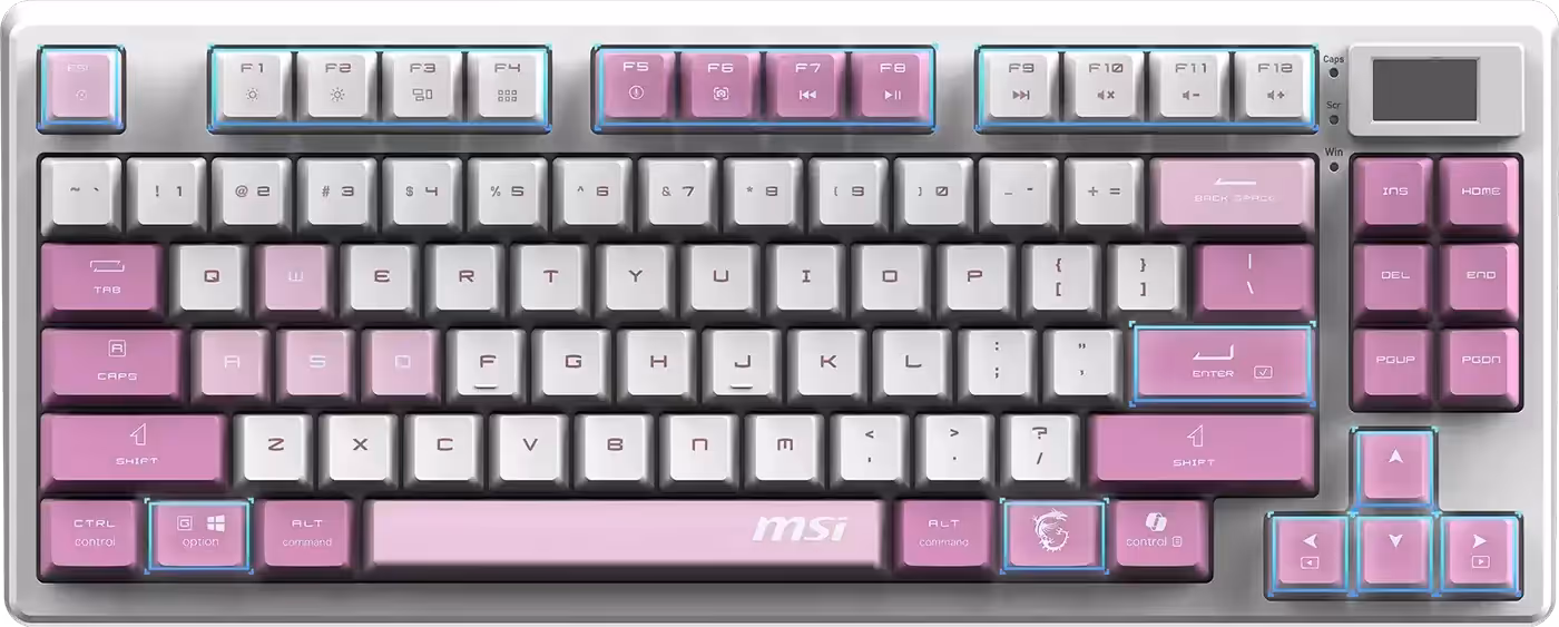 MSI Forge GK600 TKL Wireless keyboard and its connectivity options