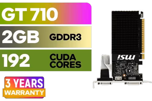 MSI GeForce GT 710 2GD3H LP - Image 1