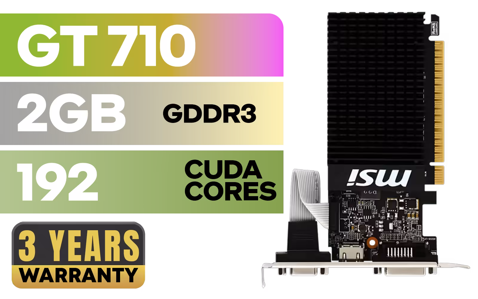 MSI GeForce GT 710 2GD3H LP