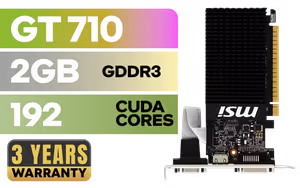 MSI GeForce GT 710 2GD3H LP - Image 1