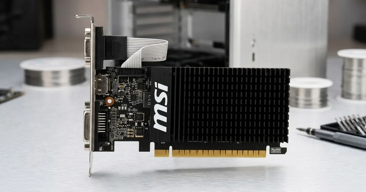 MSI GeForce GT 710 2GD3H LP 2GB DDR3 Low-Profile Graphics Card
