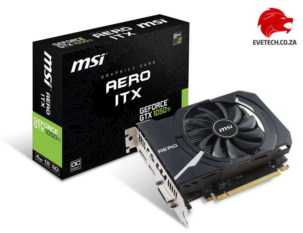 MSI GTX 1050 Ti Aero 4GB OC - Free Shipping - South Africa | Evetech