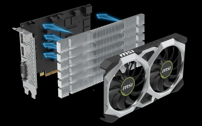 MSI GeForce GTX 1650 D6 VENTUS XS OCV3 4GB GPU | Evetech