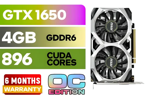 MSI GeForce GTX 1650 D6 VENTUS XS V1 - Affordable Gaming Power