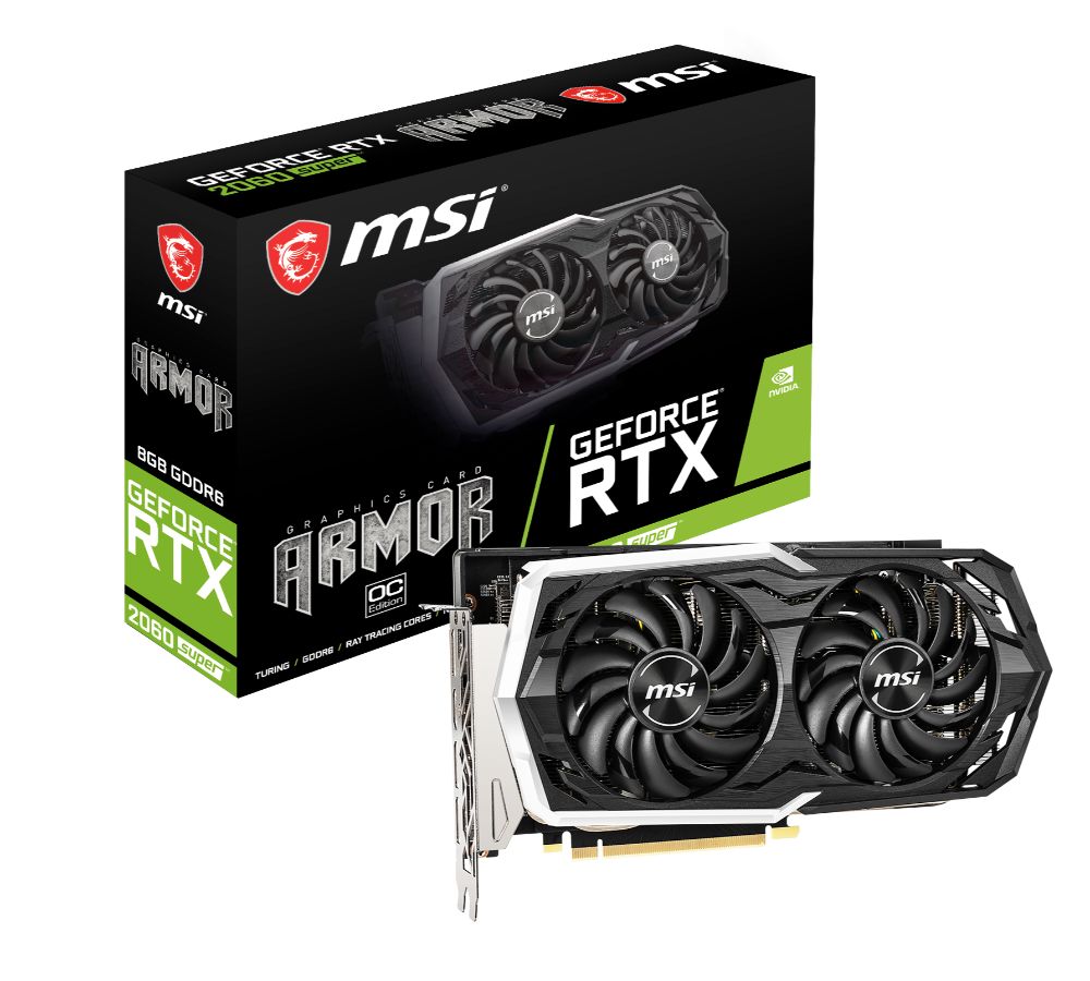 MSI RTX 2060 SUPER ARMOR OC 8GB GDDR6 - Best Deal - South Africa
