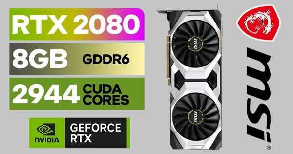 MSI GeForce RTX2080 8GB VENTUS V2 Ventus Nvidia Geforce Rtx 2080