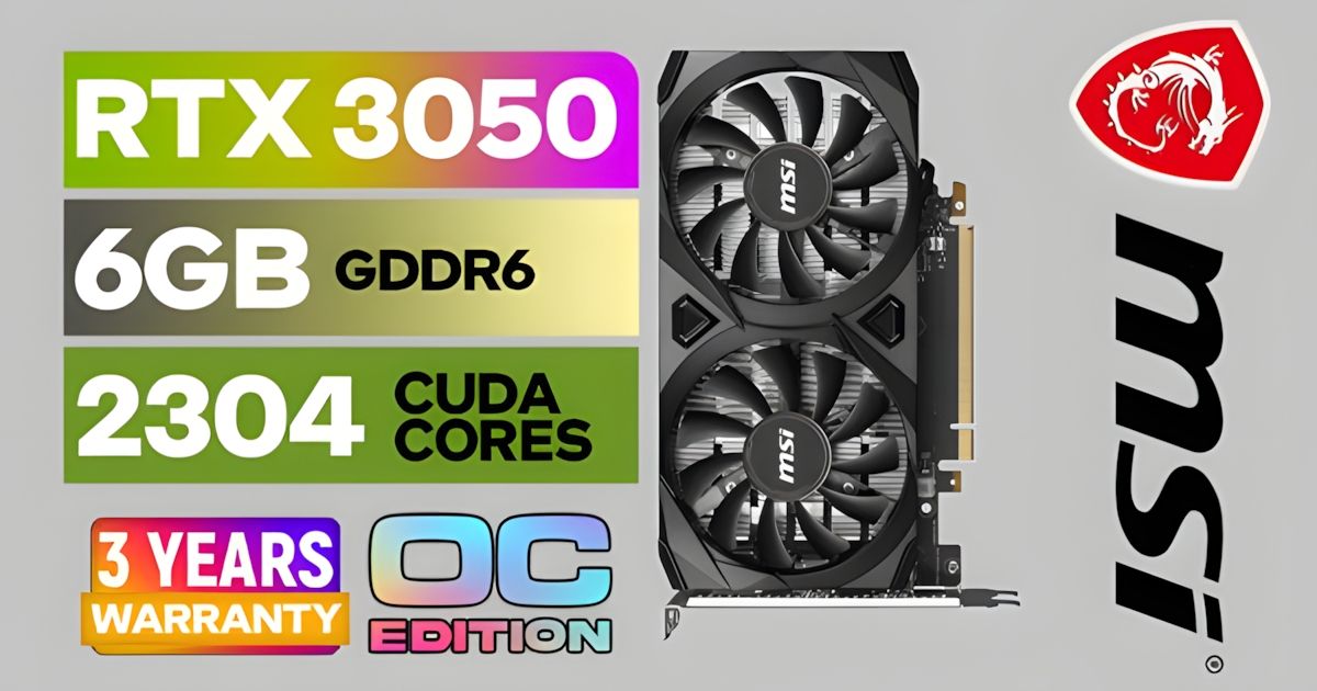 MSI GeForce RTX 3050 6GB GDDR6　GeForce MSI GeForce RTX 3050 GAMING X 6G