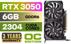 msi-geforce-rtx-3050-ventus-2x-6g-oc - Image 1
