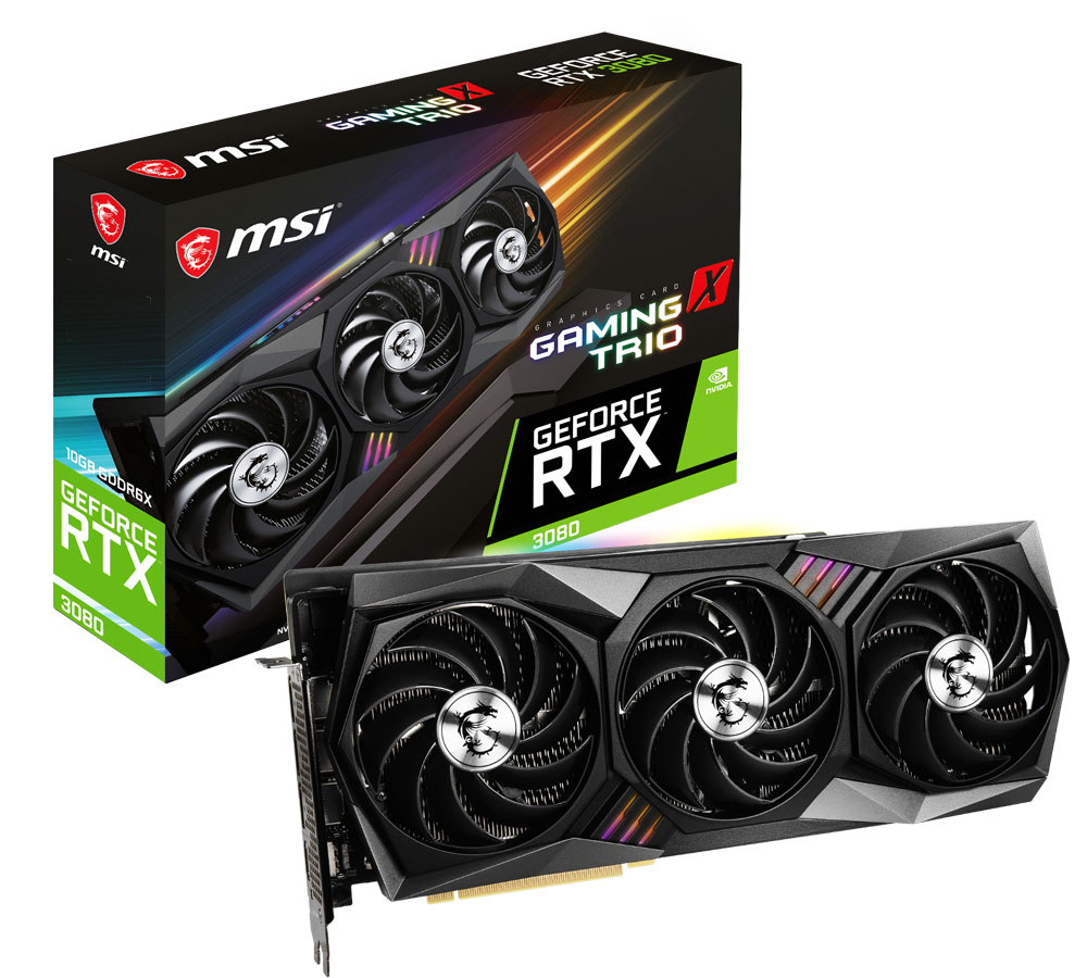 グラフィックボード・グラボ・ビデオカード MSI GeForce RTX 2080 Ti GAMING X TRIO MSI GeForce RTX 3080 Gaming X TRIO 10GB - Best Deal - South Africa