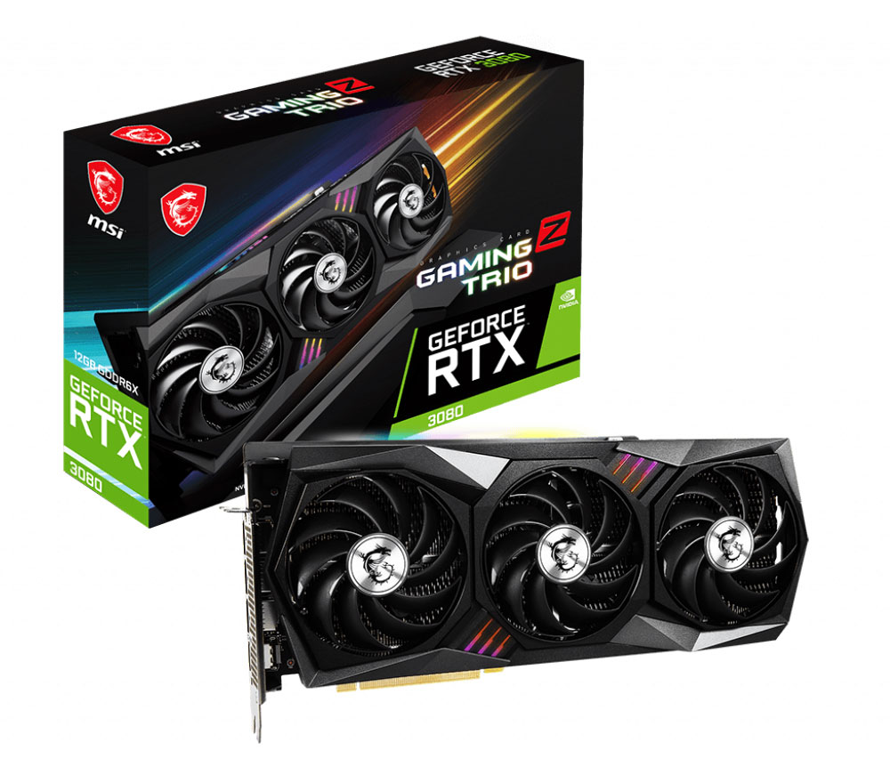 MSI GeForce RTX 3080 GAMING Z TRIO 12GB LHR - Best Deal - South Africa