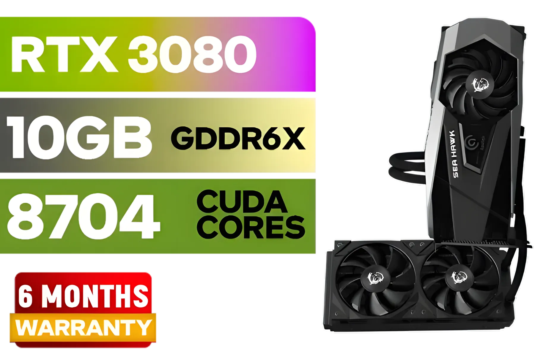 MSI GeForce RTX 3080 SEA HAWK X 10G LHR Open Box Deal