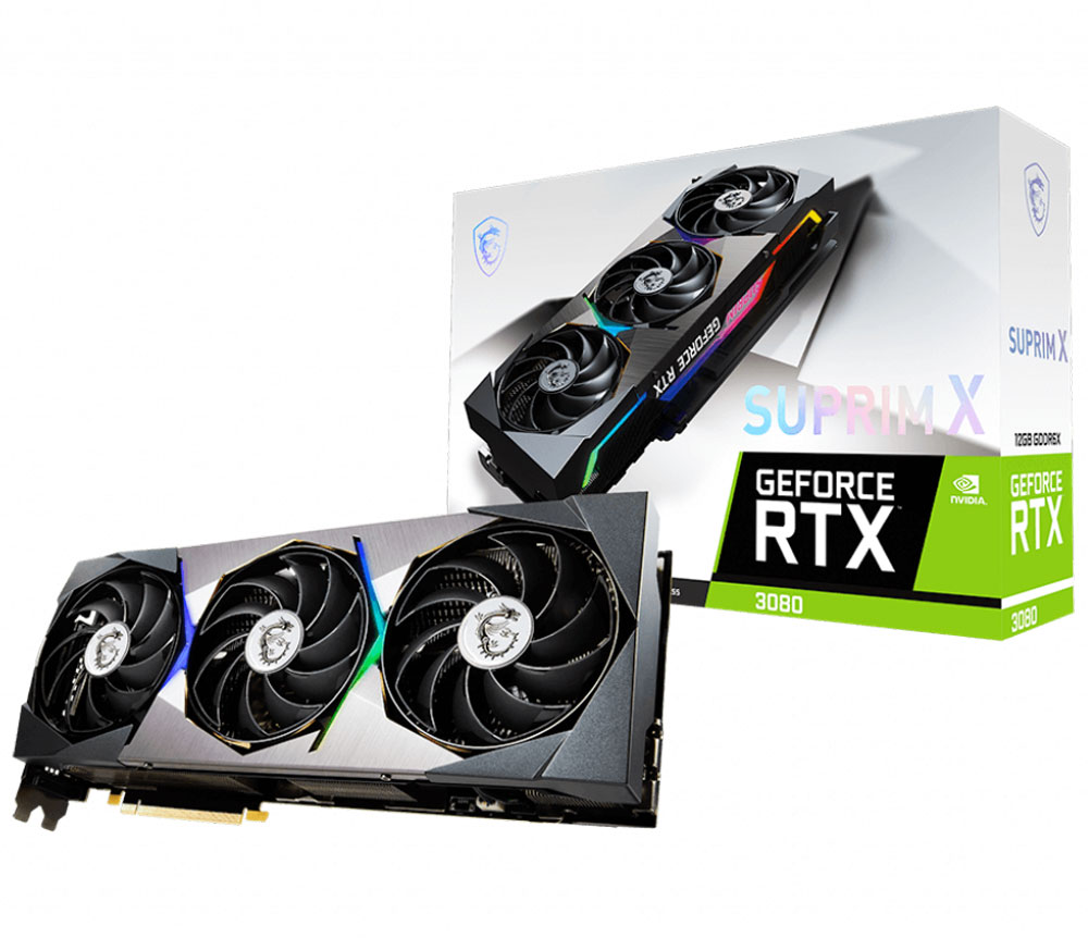 MSI GeForce RTX 3080 SUPRIM X 12GB GDDR6X LHR - Best Deal - South