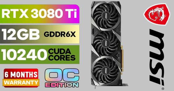 MSI GeForce RTX 3080 Ti VENTUS 3X - Unmatched Gaming Performance