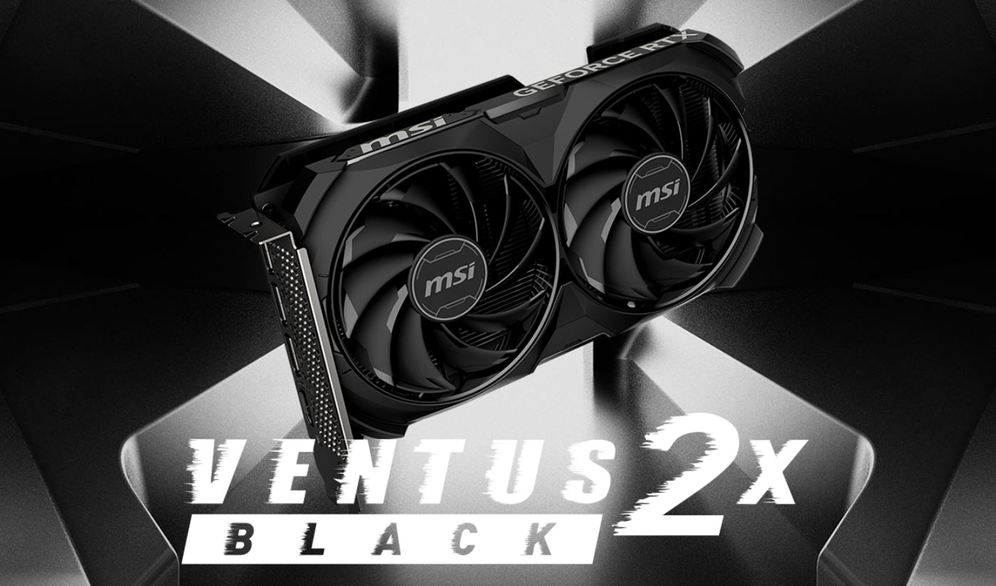 MSI GeForce RTX 4060 Ventus 2X Black 8GB OC - Ultimate Gaming