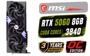 msi-geforce-rtx-5060-8g-gaming-trio-oc-gddr7 - Image 1