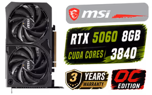 msi-geforce-rtx-5060-8gb-shadow-2x-oc - Image 1