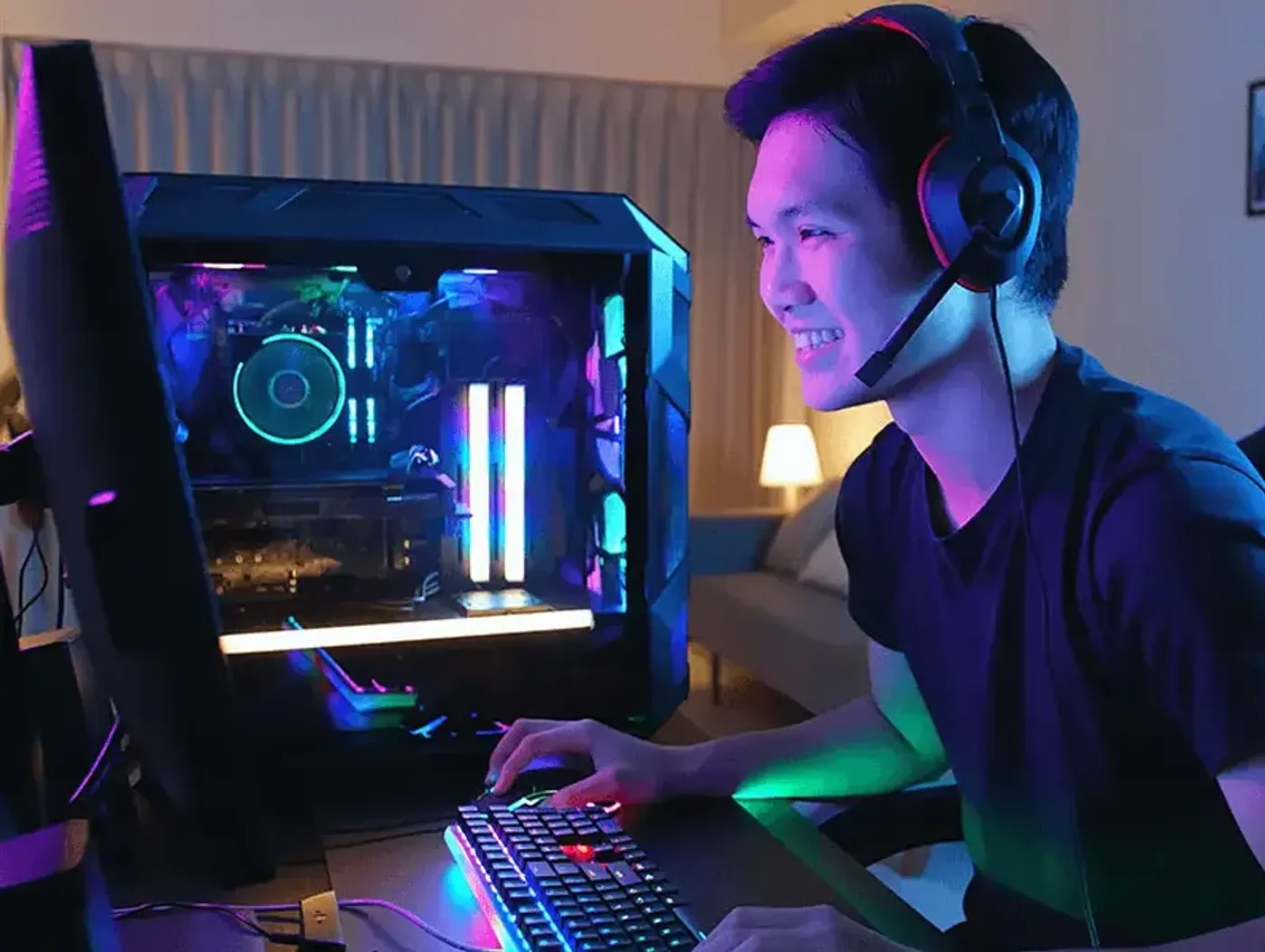 MSI GeForce graphics card installed for gaming and creative workloads