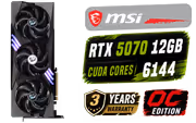 MSI GeForce RTX 5070 12G Gaming Trio OC – 12GB GDDR7 GPU - image 1