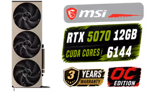 msi-geforce-rtx-5070-12g-inspire-3x-oc-gddr7 - Image 1