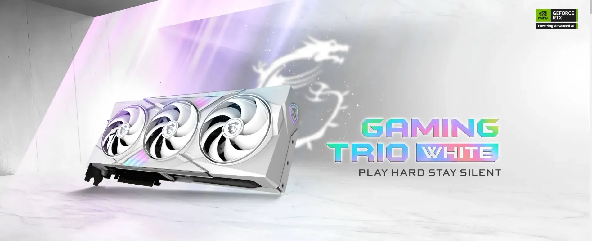 MSI GeForce RTX 5070 12GB Gaming Trio OC — White, 2610MHz Boost