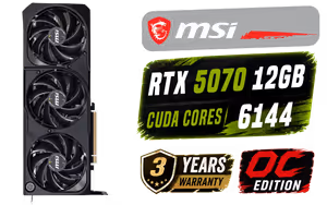 MSI GeForce RTX 5070 12GB SHADOW 3X OC GPU - Image 1