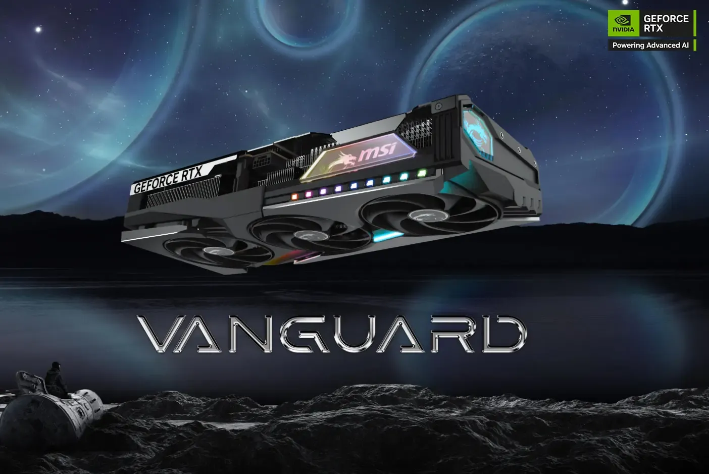 MSI GeForce RTX 5070 12GB VANGUARD SOC Graphics Card - Mobile View