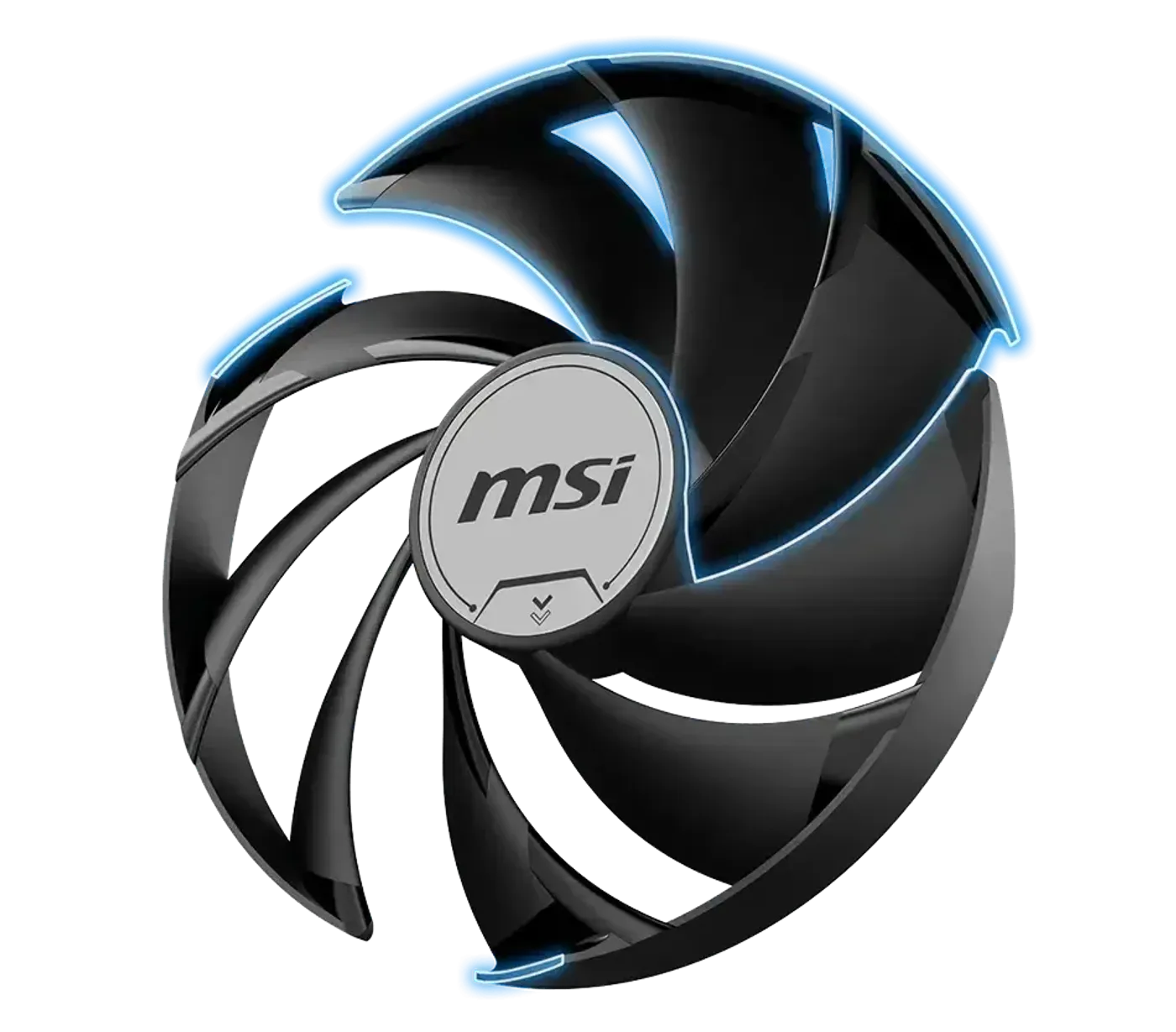 TORX FAN 5.0 blade design on the MSI RTX 5070 Ventus 2X