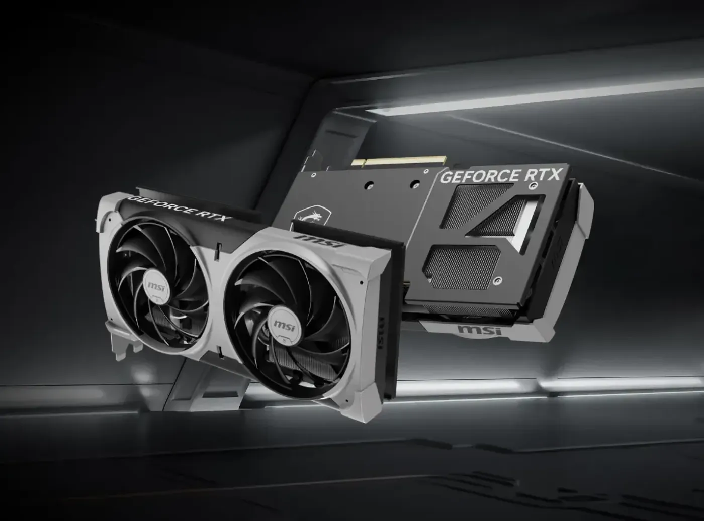 MSI RTX 5070 Ventus 2X gaming GPU showing its dual-fan shroud and casing