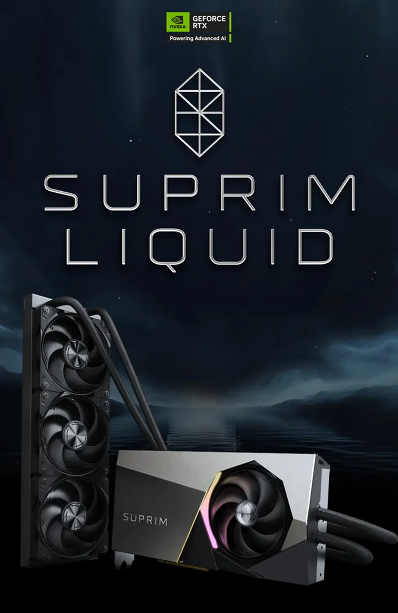 MSI GeForce RTX 5090 SUPRIM LIQUID SOC 32GB - Ultimate Gaming