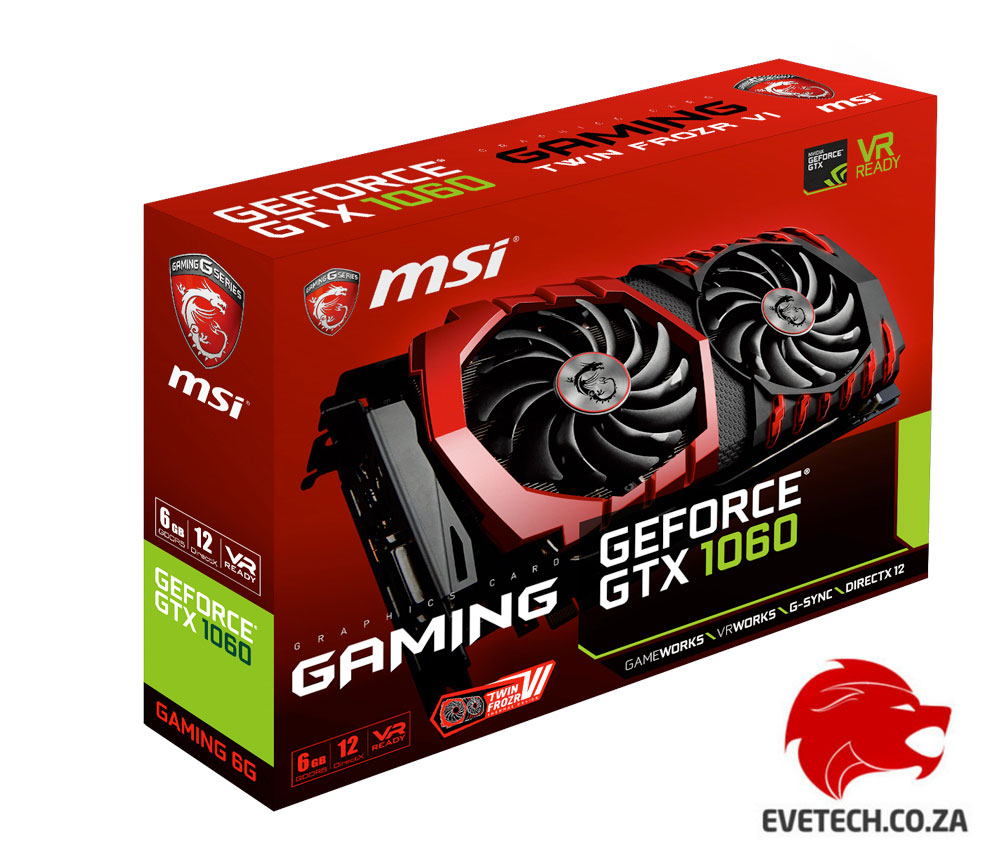 Buy MSI GeForce GTX 1060 GAMING - Best Price | Evetech Buy MSI GeForce GTX 1060 GAMING - Best Price | Evetech