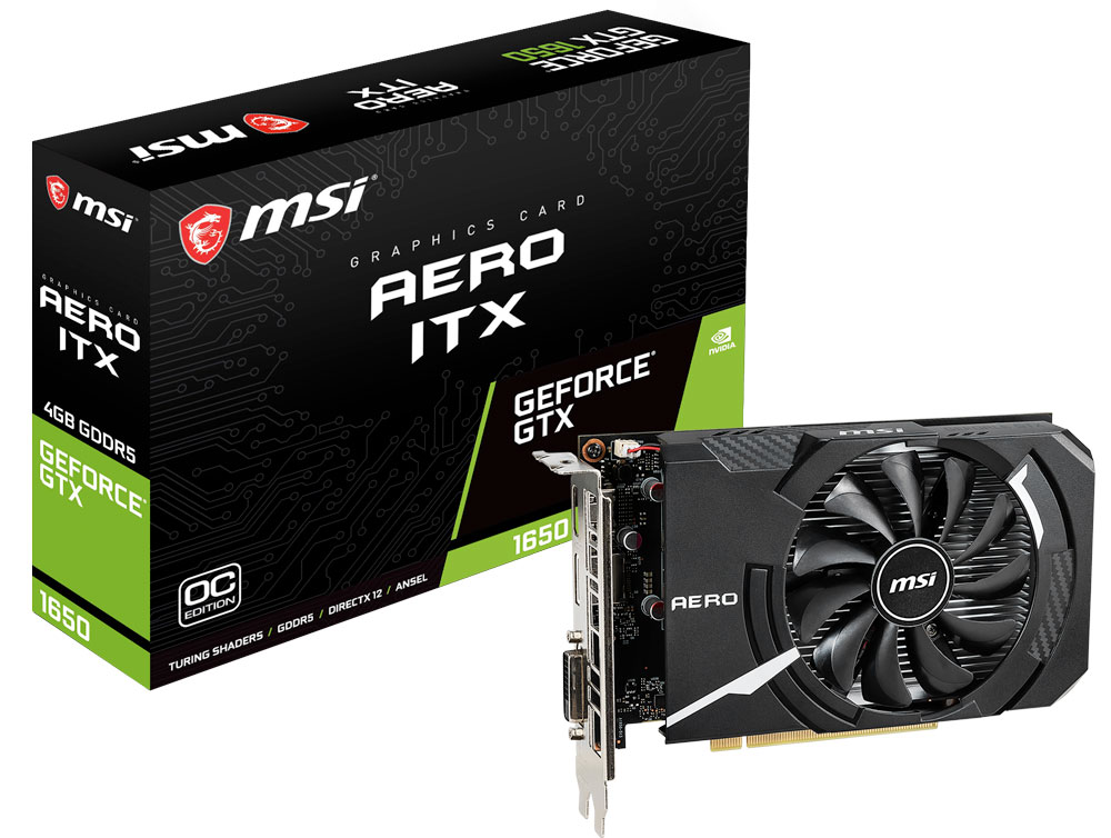 MSI GTX 1650 AERO ITX 4GB OC Graphics Card - Best Deal MSI GTX 1650 AERO ITX 4GB OC Graphics Card - Best Deal
