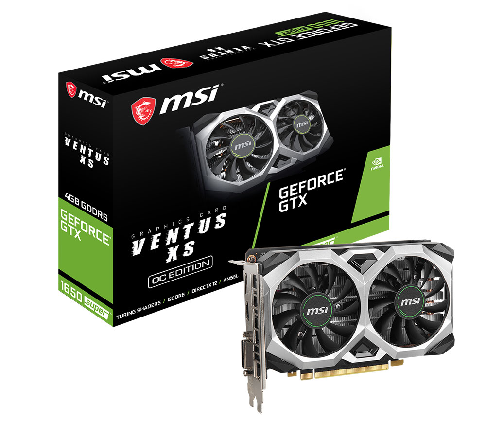 MSI GTX 1650 SUPER VENTUS XS 4GB OC GDDR6 Graphics Card - Best