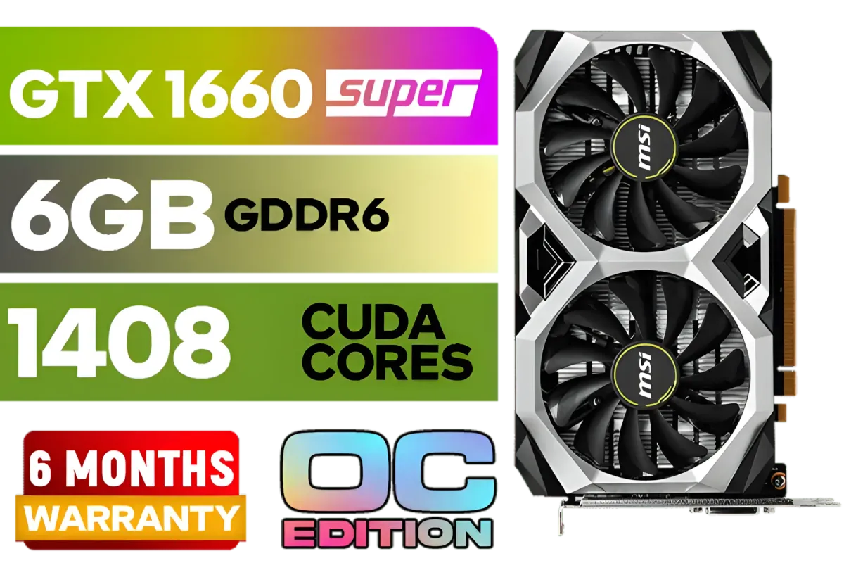 MSI GTX 1660 Super VENTUS XS OC 6GB GDDR6 - Exceptional Gaming