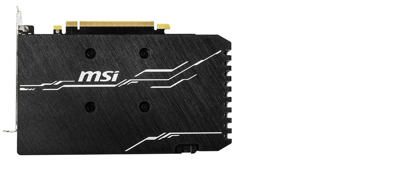 MSI GTX 1660 Super VENTUS XS OC Backplate Image - Desktop