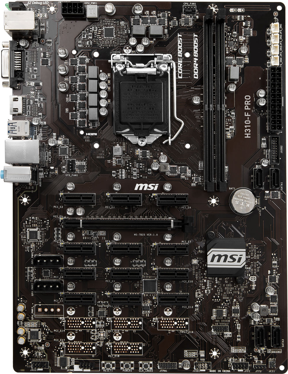 Motherboard Msi H310 Mining Motherboard H310 Pro Msi H310 Msi Pro