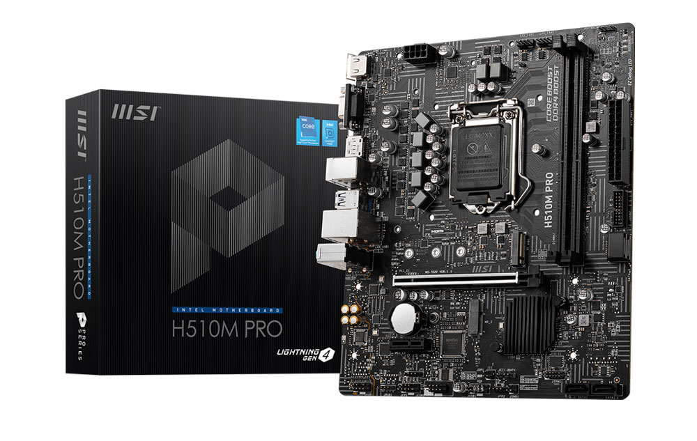 MSI H510Mマザーボード+i3 10100F MSI H510M PRO Intel Motherboard - Best Deal - South Africa | Evetech