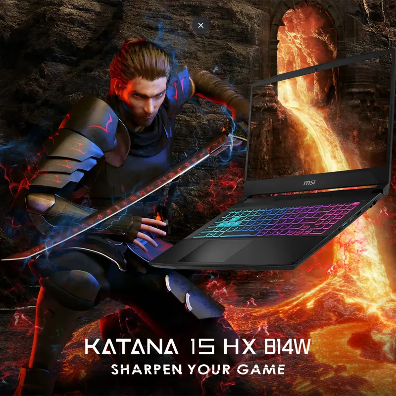 MSI Katana 15 B14WFK - Intel i7 RTX 5060 Gaming Laptop, 64GB RAM
