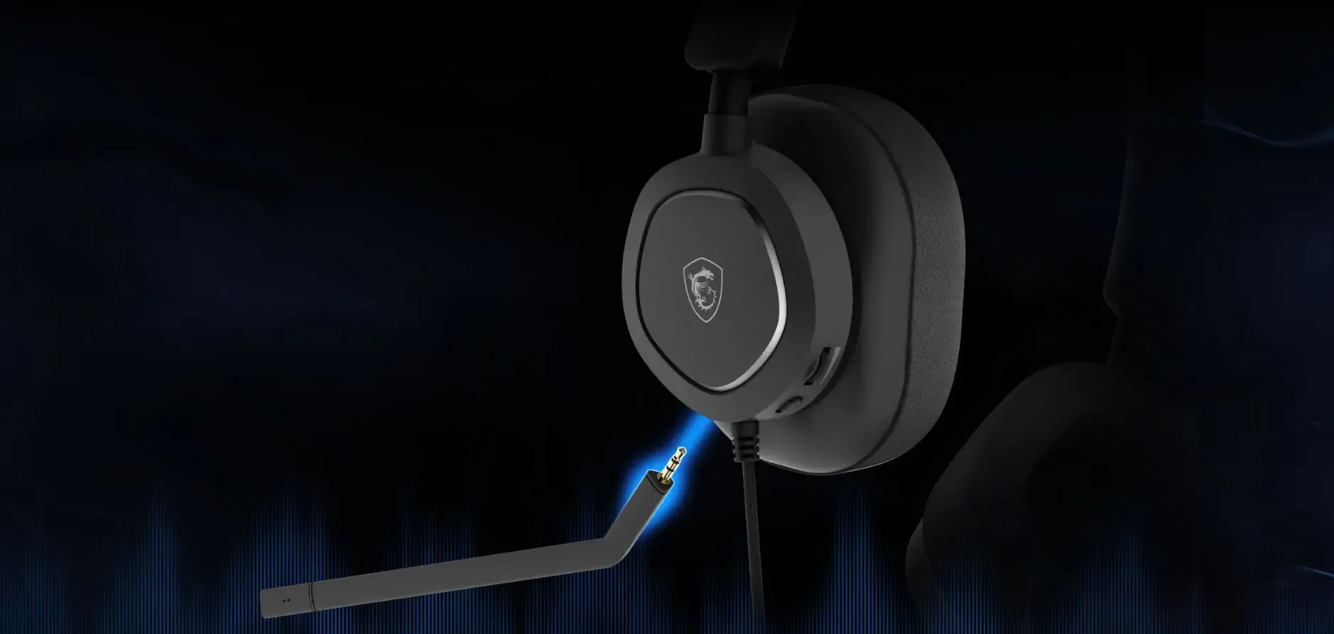 MSI MAESTRO 300 gaming headset with detachable mic