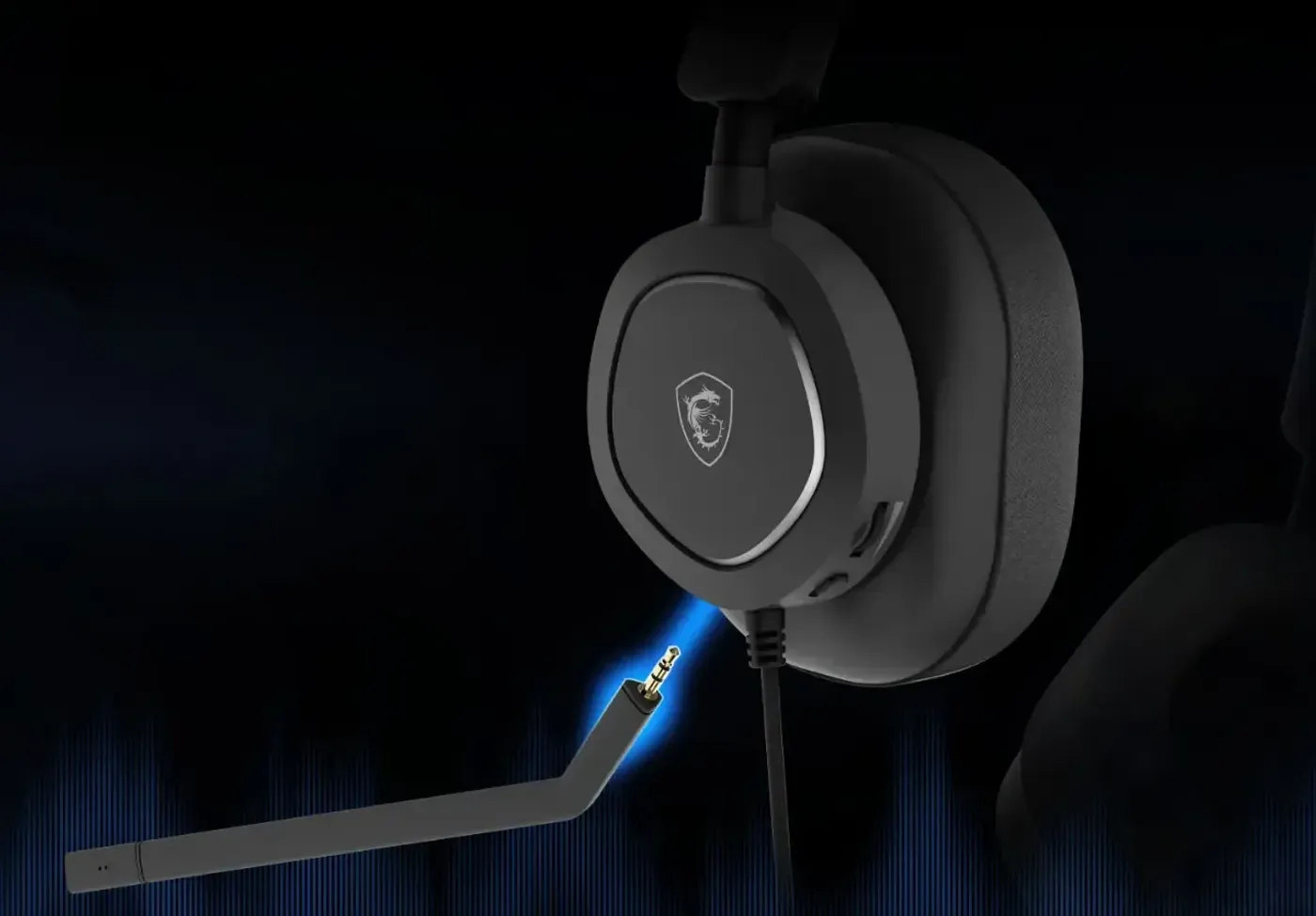 MSI MAESTRO 300 gaming headset with detachable mic