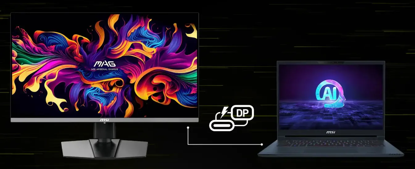 MSI MAG 272QP USB Type-C Connectivity