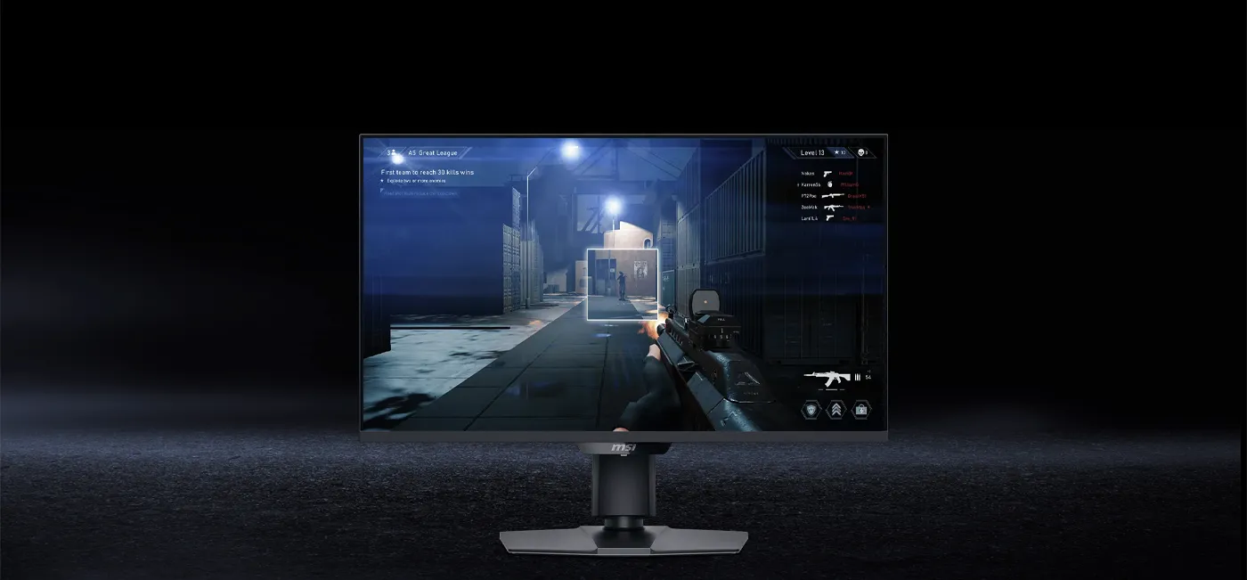 MSI MAG 274QPF Optix Scope zoom gaming feature desktop