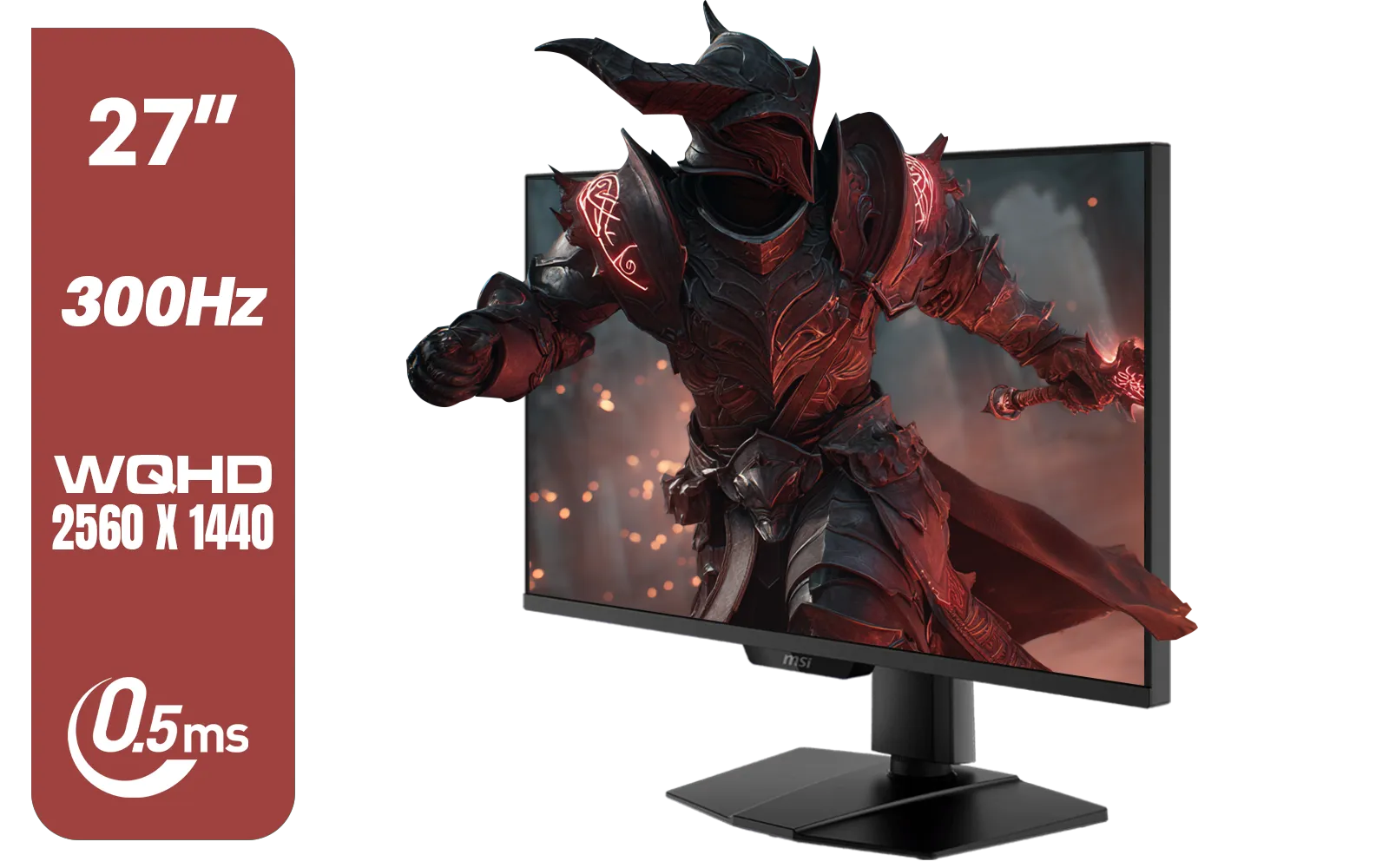 MSI MAG 274QPF X30MV  27" 2560 x 1440 (WQHD) Gaming Monitor / 300Hz Refresh Rate / 0.5ms Response Time / Rapid VA with Mini-LED / 9S6-3CF09H-042